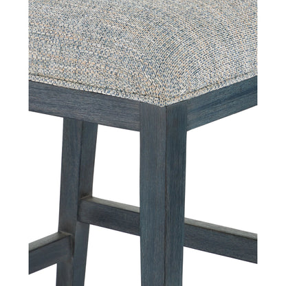 Santos Bar Stool by Currey and Company. Made from mahogany, rattan, brass in a modern style.