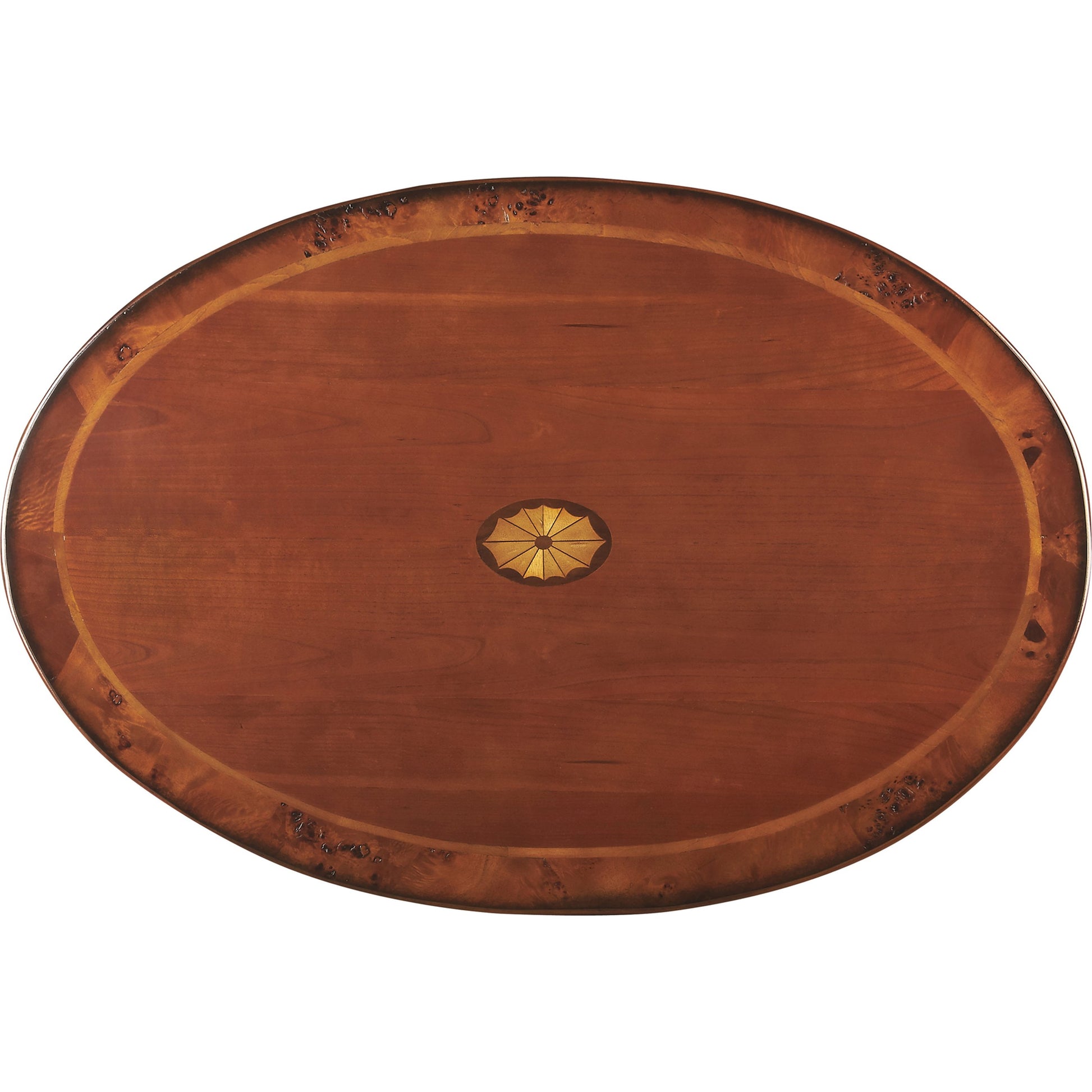 Grace Oval Cocktail Table by Butler Specialty Company. Made from rubberwood solids, mdf, cherry, maple, walnut veneers in a traditional style.