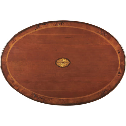 Grace Oval Cocktail Table by Butler Specialty Company. Made from rubberwood solids, mdf, cherry, maple, walnut veneers in a traditional style.