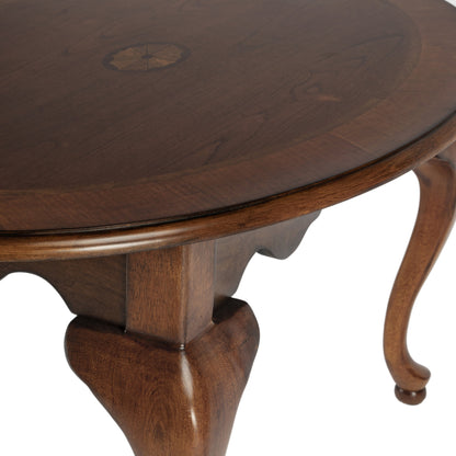 Grace Oval Cocktail Table by Butler Specialty Company. Made from rubberwood solids, mdf, cherry, maple, walnut veneers in a traditional style.