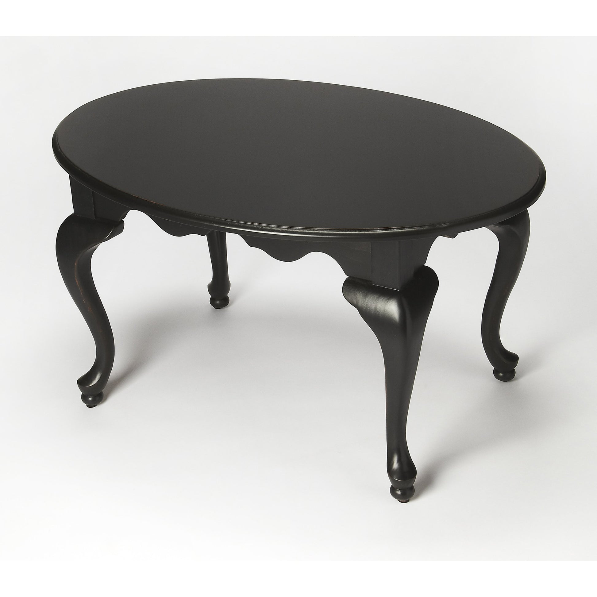 Grace Oval Cocktail Table by Butler Specialty Company. Made from rubberwood solids, mdf, cherry, maple, walnut veneers in a traditional style.