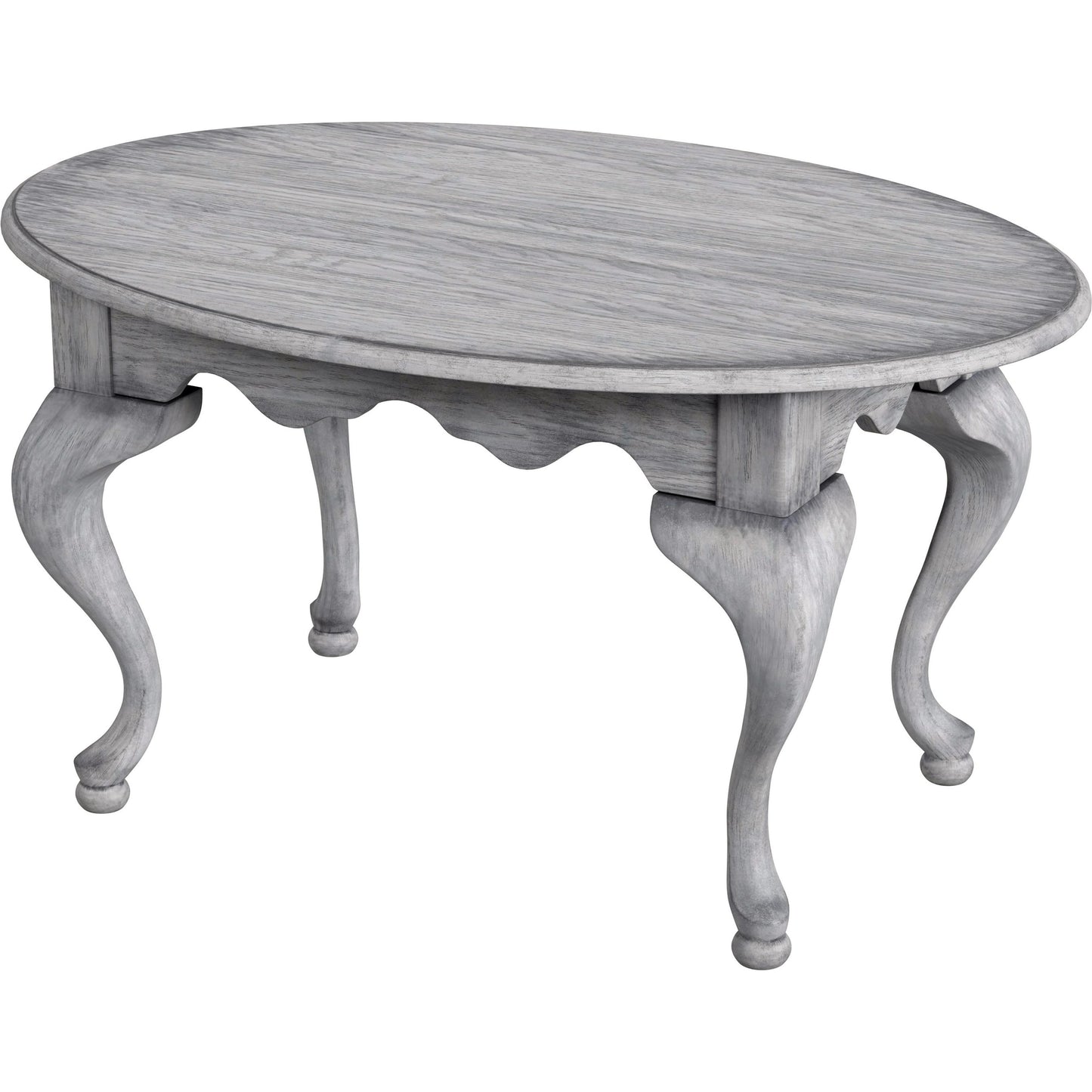 001 SI-2021944 | Primary Silo | Grace Oval Coffee Table by Butler Specialty Company in gray and powder gray. Made from rubberwood solids, mdf, cherry, maple and walnut veneers in a traditional style.