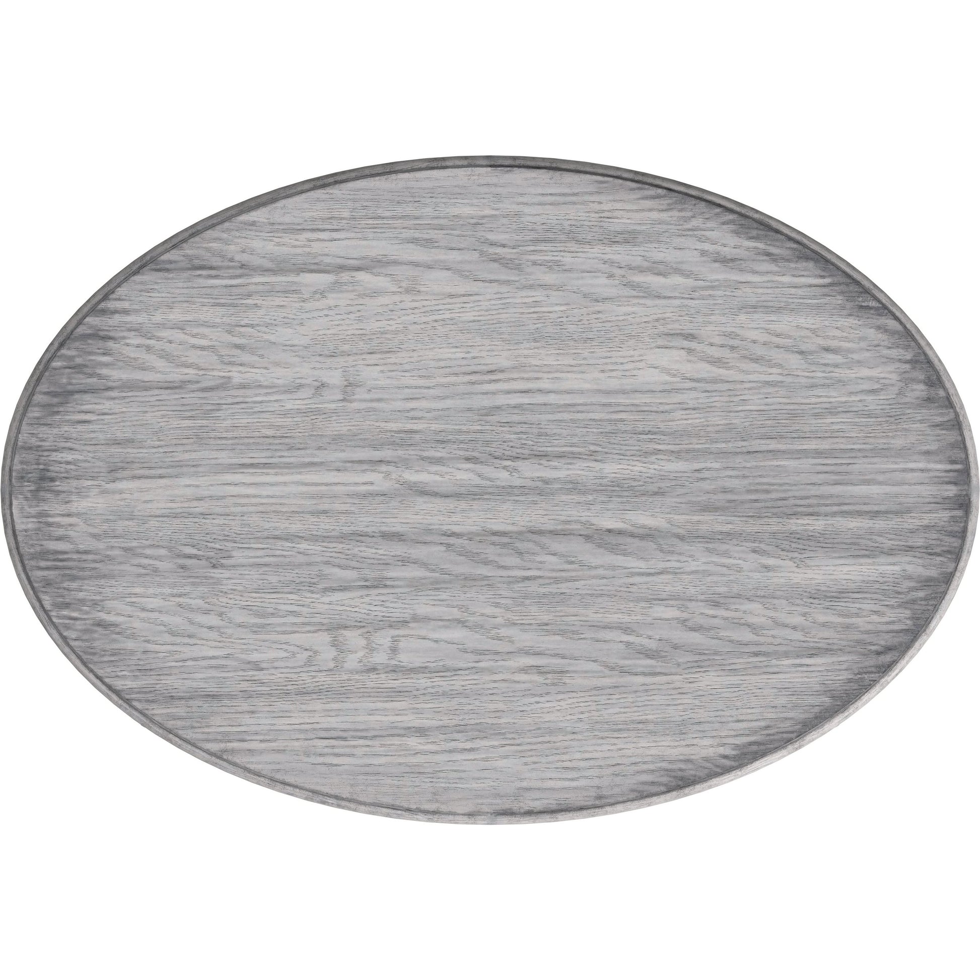 Grace Oval Coffee Table by Butler Specialty Company in gray and powder gray. Made from rubberwood solids, mdf, cherry, maple and walnut veneers in a traditional style.