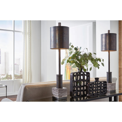 Xavier Urn by Wildwood in bronze. Made from aluminum in a modern style.