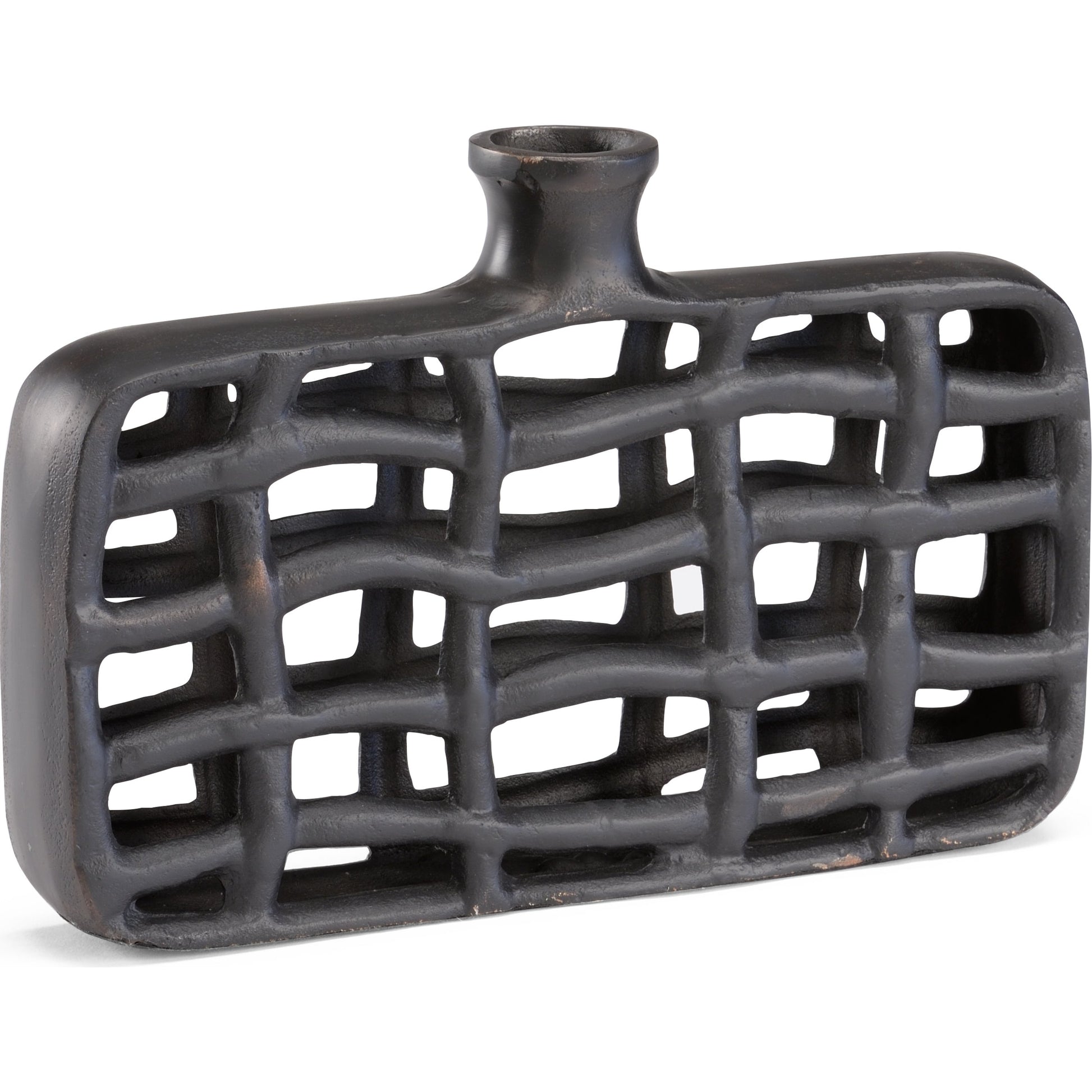 Xavier Urn by Wildwood in bronze. Made from aluminum in a modern style.