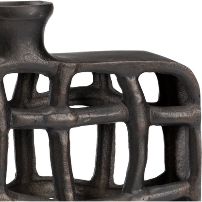 Xavier Urn by Wildwood in bronze. Made from aluminum in a modern style.