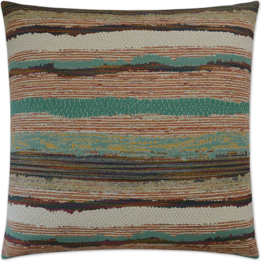 Chindi Pillow by DV Kap Home in multi. Made from 59% cotton, 25% polyester, 12% rayon, 4% acrylic in a rustic style.