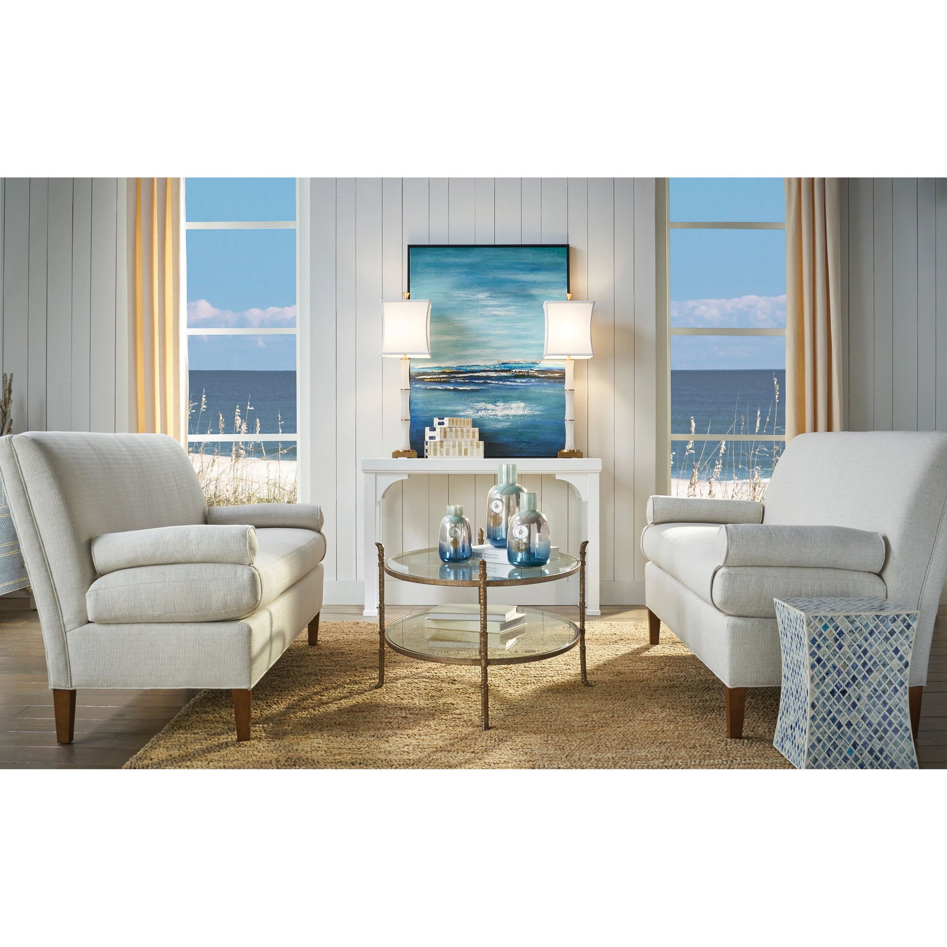 Mozart Boxes by Wildwood in inlaid, white, beige, blue. Made from composite, bone in a eclectic & global style.