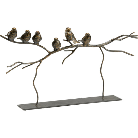 Aveline Sculpture by Wildwood in brown. Made from iron in a transitional style.