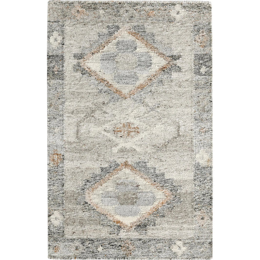 Lukens Handwoven Fabric Performance Rug by Villa by Classic Home in gray. Made from 100% pet yarn in a unique style.