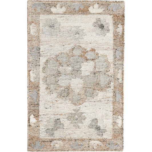 Ardeth Handwoven Multi-Color Fabric Performance Rug by Villa by Classic Home in gray, ivory. Made from 100% pet yarn in a unique style.