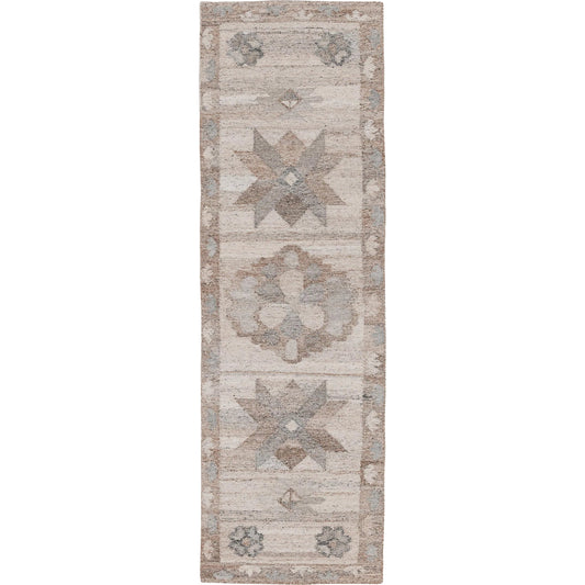 Ardeth Handwoven Multi-Color Fabric Performance Rug by Villa by Classic Home in gray, ivory. Made from 100% pet yarn in a unique style.
