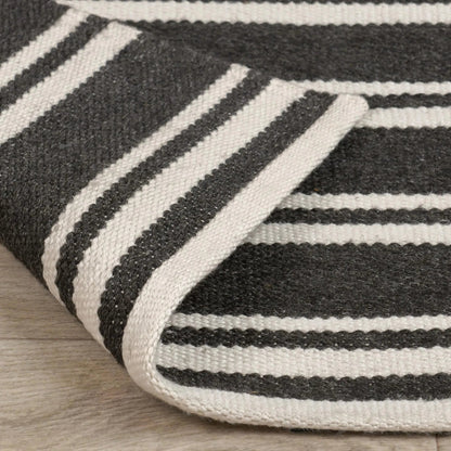 Palma Stripe Fabric Rug by Villa by Classic Home. Made from 100% pet yarn in a unique style.