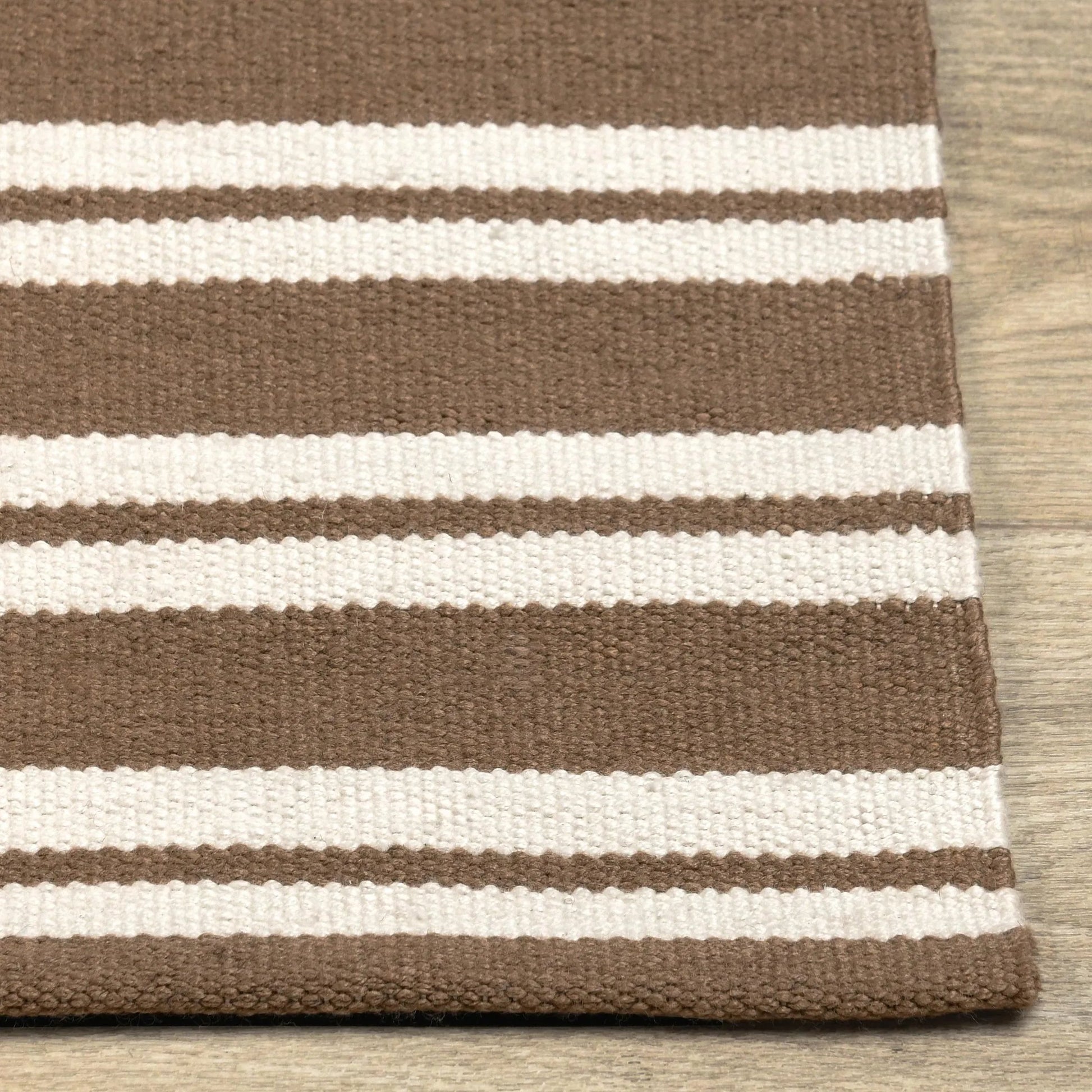 Palma Stripe Fabric Rug by Villa by Classic Home. Made from 100% pet yarn in a unique style.