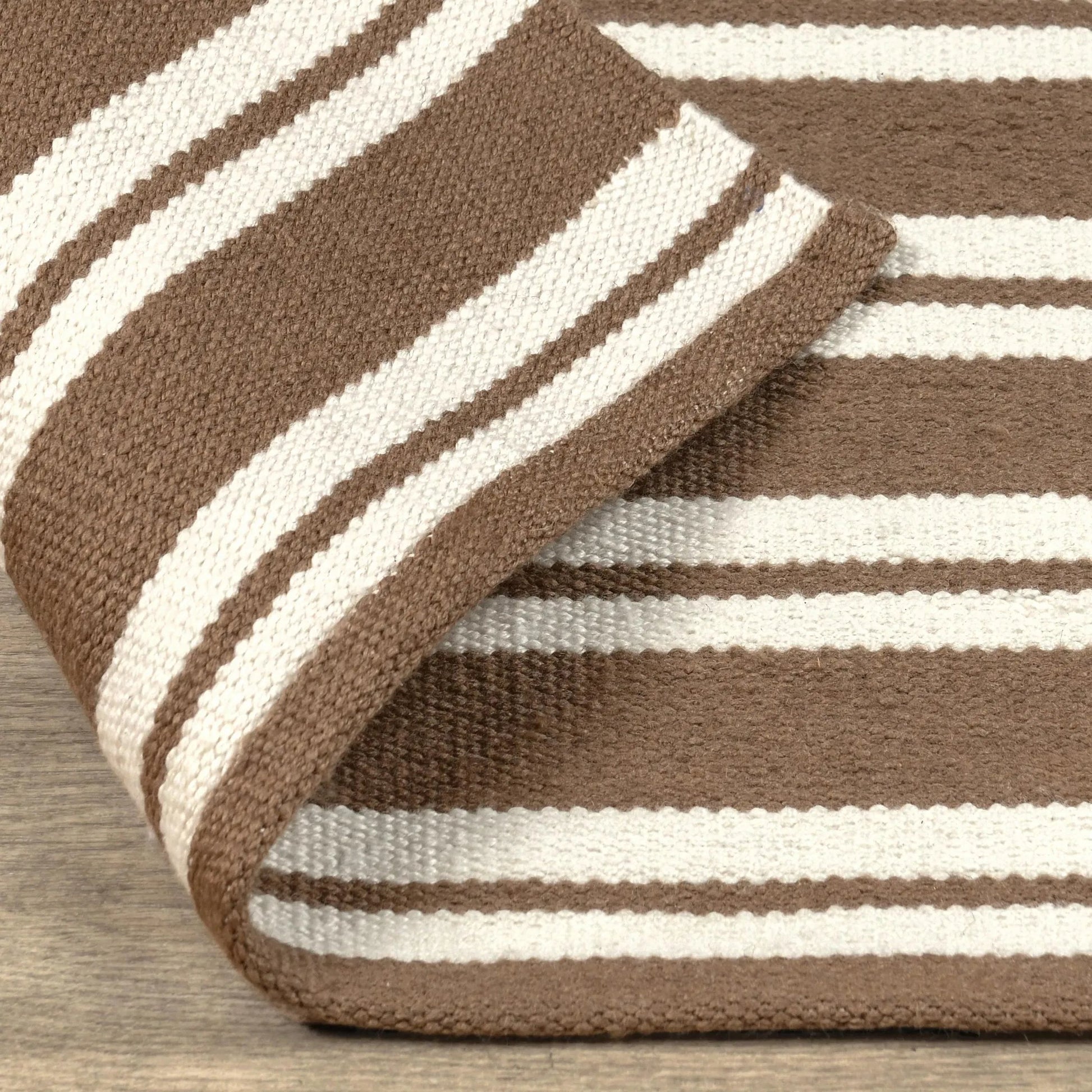Palma Stripe Fabric Rug by Villa by Classic Home. Made from 100% pet yarn in a unique style.