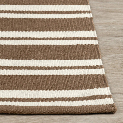 Palma Stripe Fabric Rug by Villa by Classic Home. Made from 100% pet yarn in a unique style.