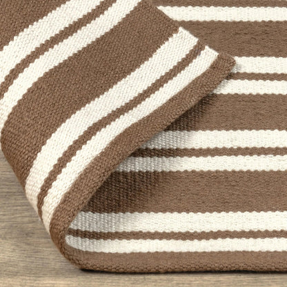 Palma Stripe Fabric Rug by Villa by Classic Home. Made from 100% pet yarn in a unique style.