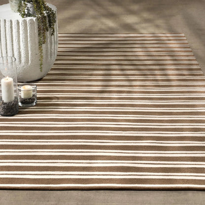 Palma Stripe Fabric Rug by Villa by Classic Home. Made from 100% pet yarn in a unique style.