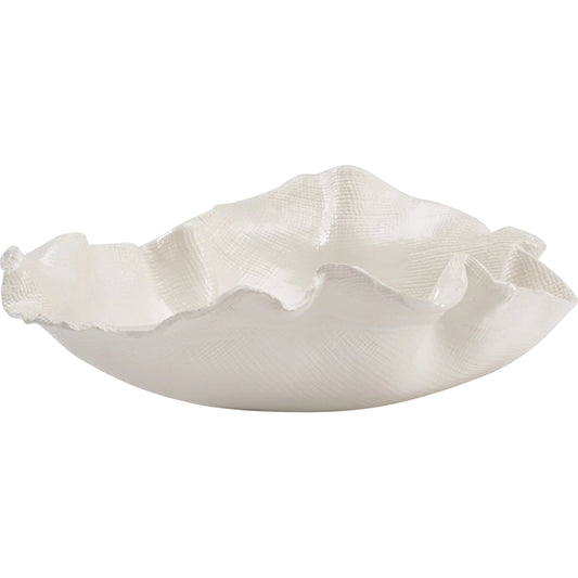 Freeform Bowl by Wildwood in white. Made from ceramic in a modern style.