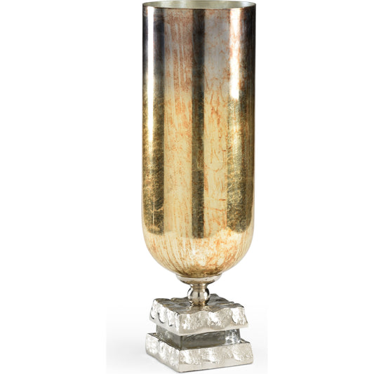 Shelby Hurricane by Wildwood in silver, brown. Made from aluminum, glass in a traditional style.