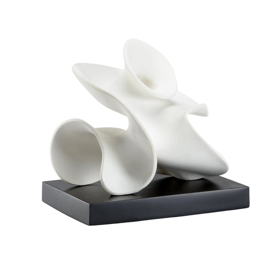 Edna Sculpture by Wildwood in white, black. Made from composite in a modern style.