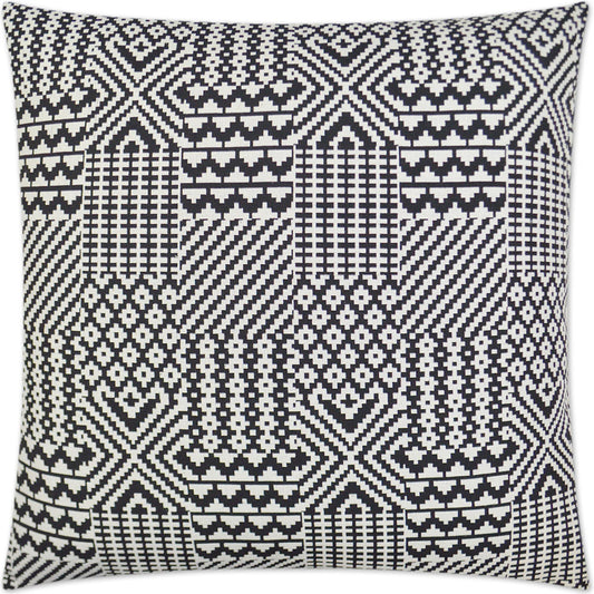 Quilt Pillow by DV Kap Home in black. Made from 100% cotton in a unique style.