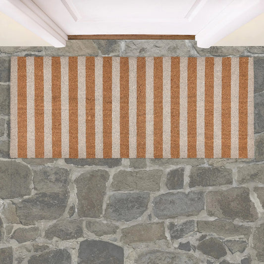 Striped Doormat by Villa by Classic Home. Made from 100% coir in a unique style.