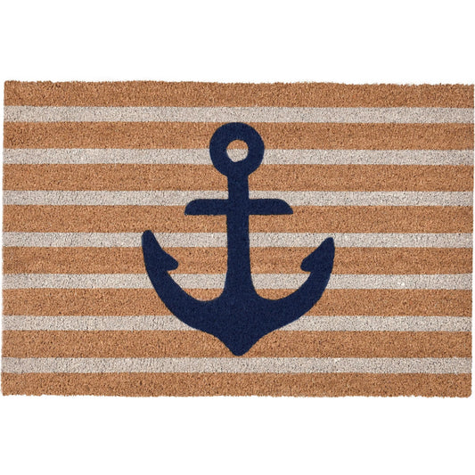 Anchors Away Doormat by Villa by Classic Home in natural. Made from 100% coir in a unique style.