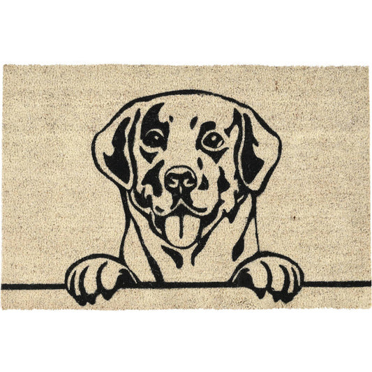 Good Dog Doormat by Villa by Classic Home in sand. Made from 100% coir in a unique style.