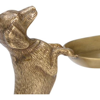 Brass Dachshund by Wildwood in antique. Made from brass in a traditional style.