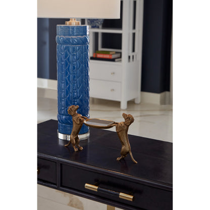Brass Dachshund by Wildwood in antique. Made from brass in a traditional style.