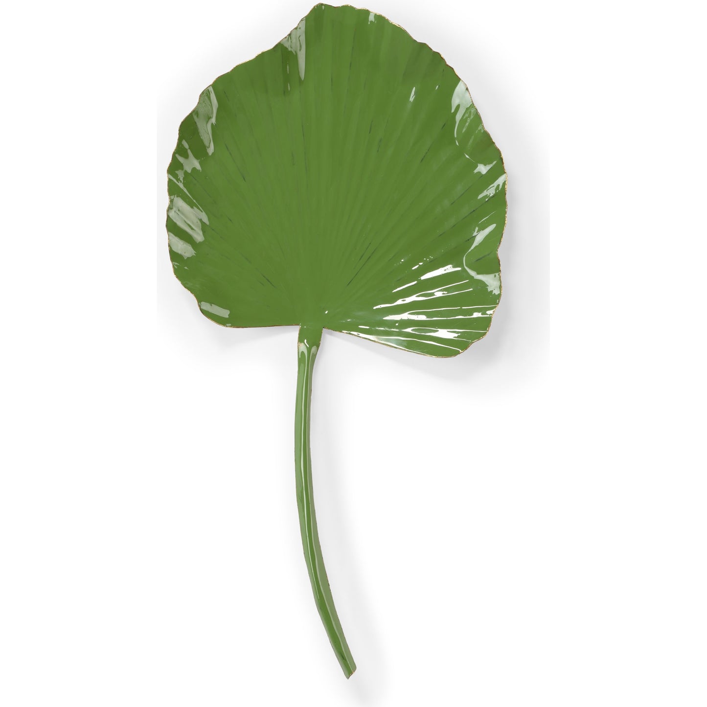 001 SR-837171 | Primary Silo | Full Leaf Palm by Wildwood in green enamel. Made from metal in a coastal style.