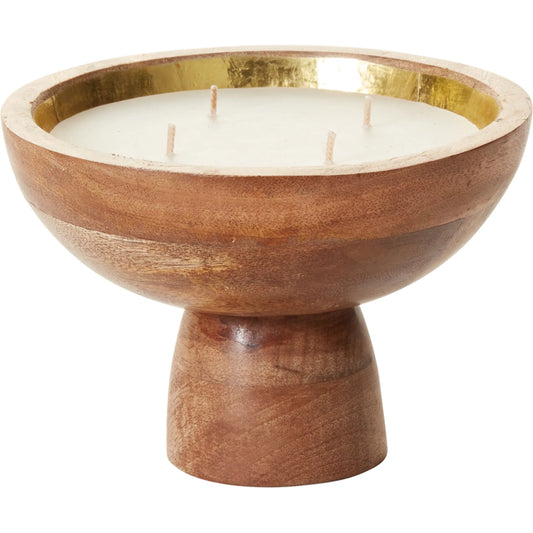 Tanner Candle by Accent Decor in natural. Made from wood in a unique style.