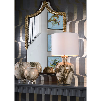 Calacatta Gold Vase by Wildwood. Made from unique in a transitional style.