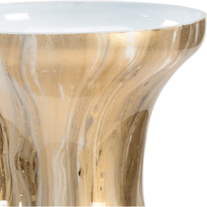 Calacatta Gold Vase by Wildwood. Made from unique in a transitional style.