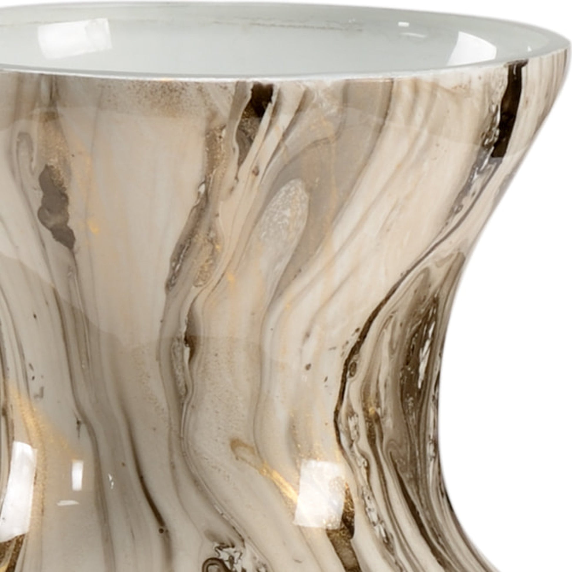 Calacatta Gold Vase by Wildwood. Made from unique in a transitional style.
