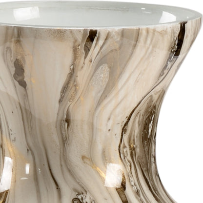 Calacatta Gold Vase by Wildwood. Made from unique in a transitional style.
