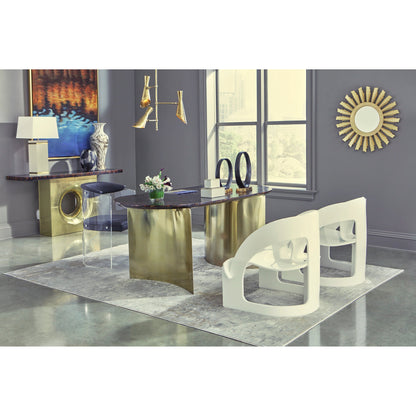 Calacatta Gold Vase by Wildwood. Made from unique in a transitional style.