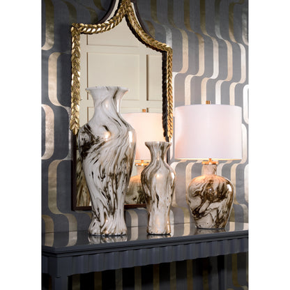 Calacatta Gold Vase by Wildwood. Made from unique in a transitional style.