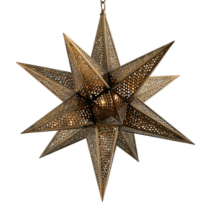 Star of the East Chandelier by Corbett in old world bronze. Made from solid brass in a eclectic & global style.