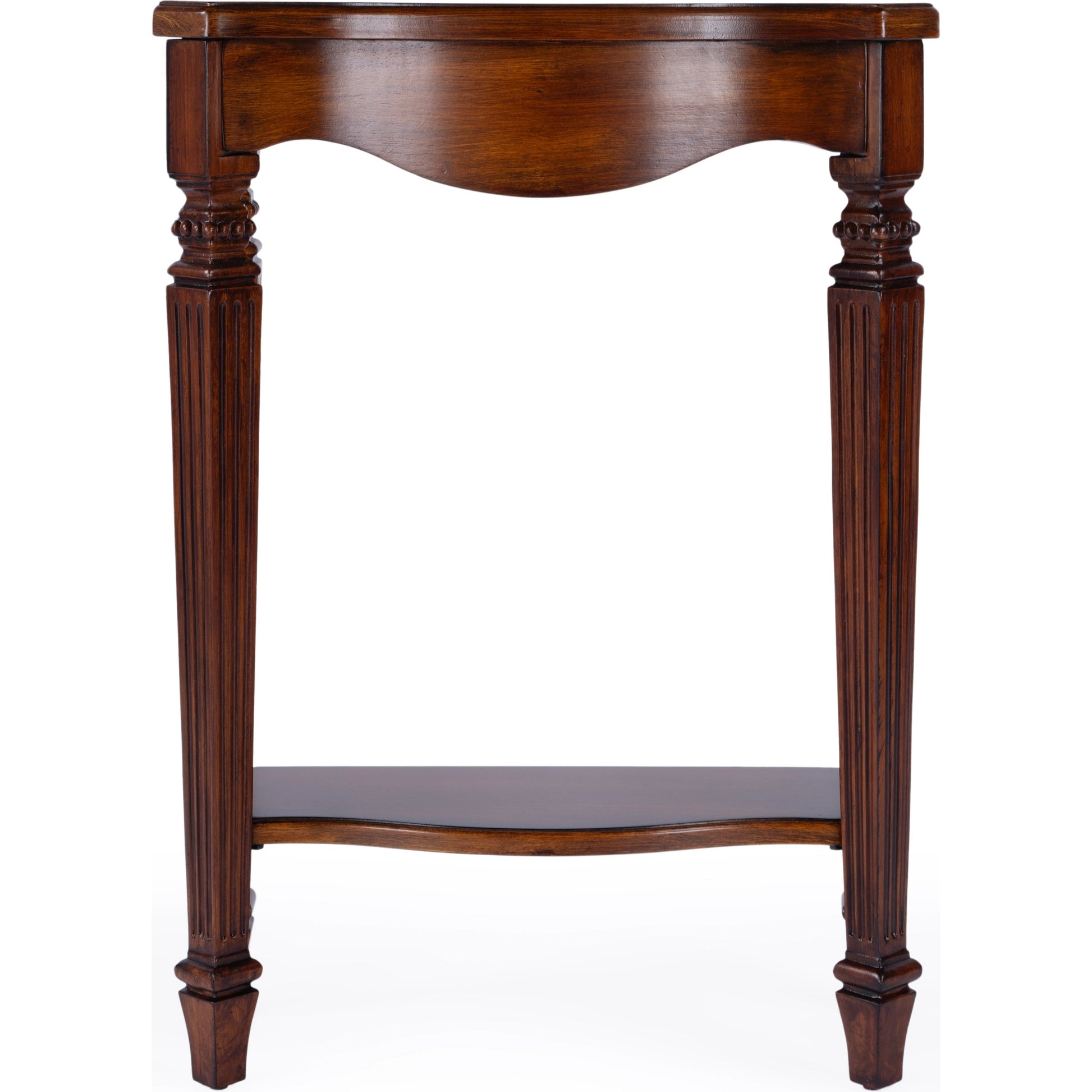 Cheshire Console Table by Butler Specialty Company. Made from poplar, resin, cherry veneer and fiberboard in a traditional style.