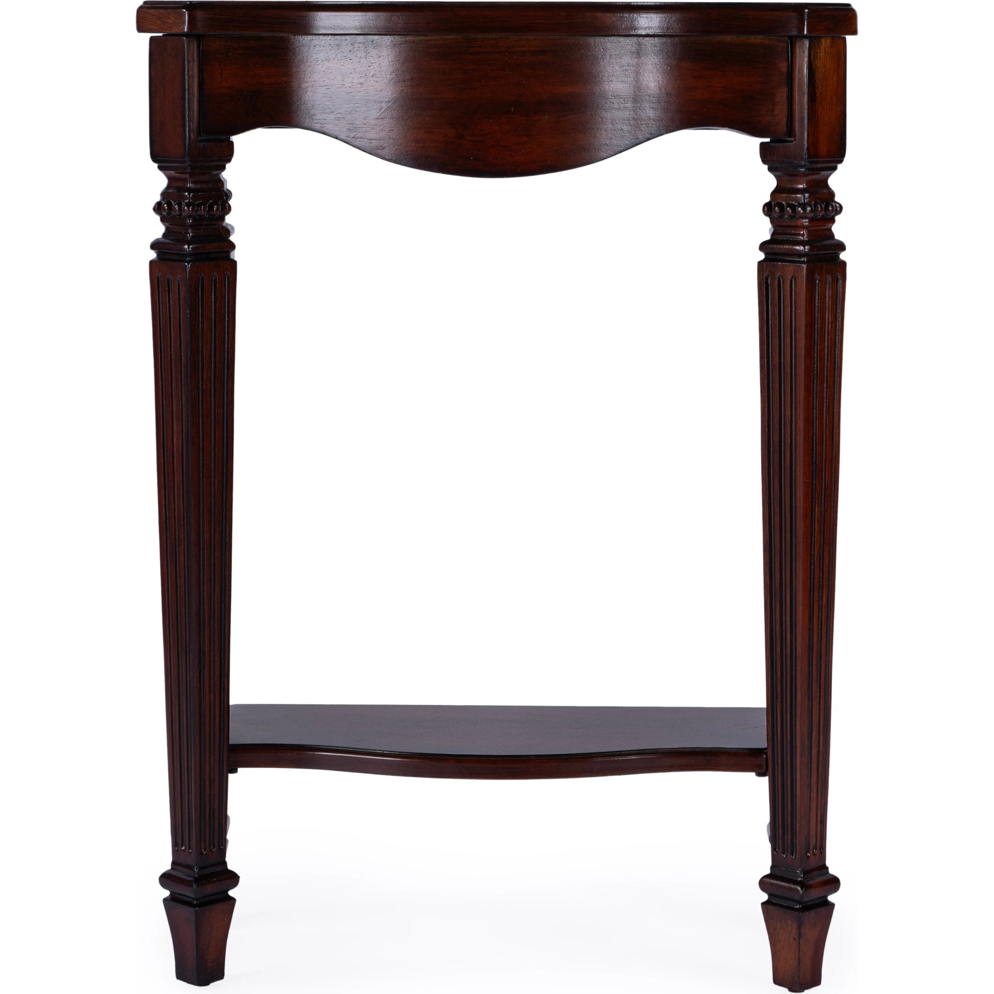Cheshire Console Table by Butler Specialty Company. Made from poplar, resin, cherry veneer and fiberboard in a traditional style.