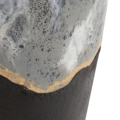 Ashur Vase by Wildwood in black, cream, gray, gold. Made from unique in a modern style.