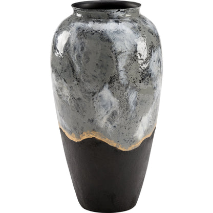 Ashur Vase by Wildwood in black, cream, gray, gold. Made from unique in a modern style.