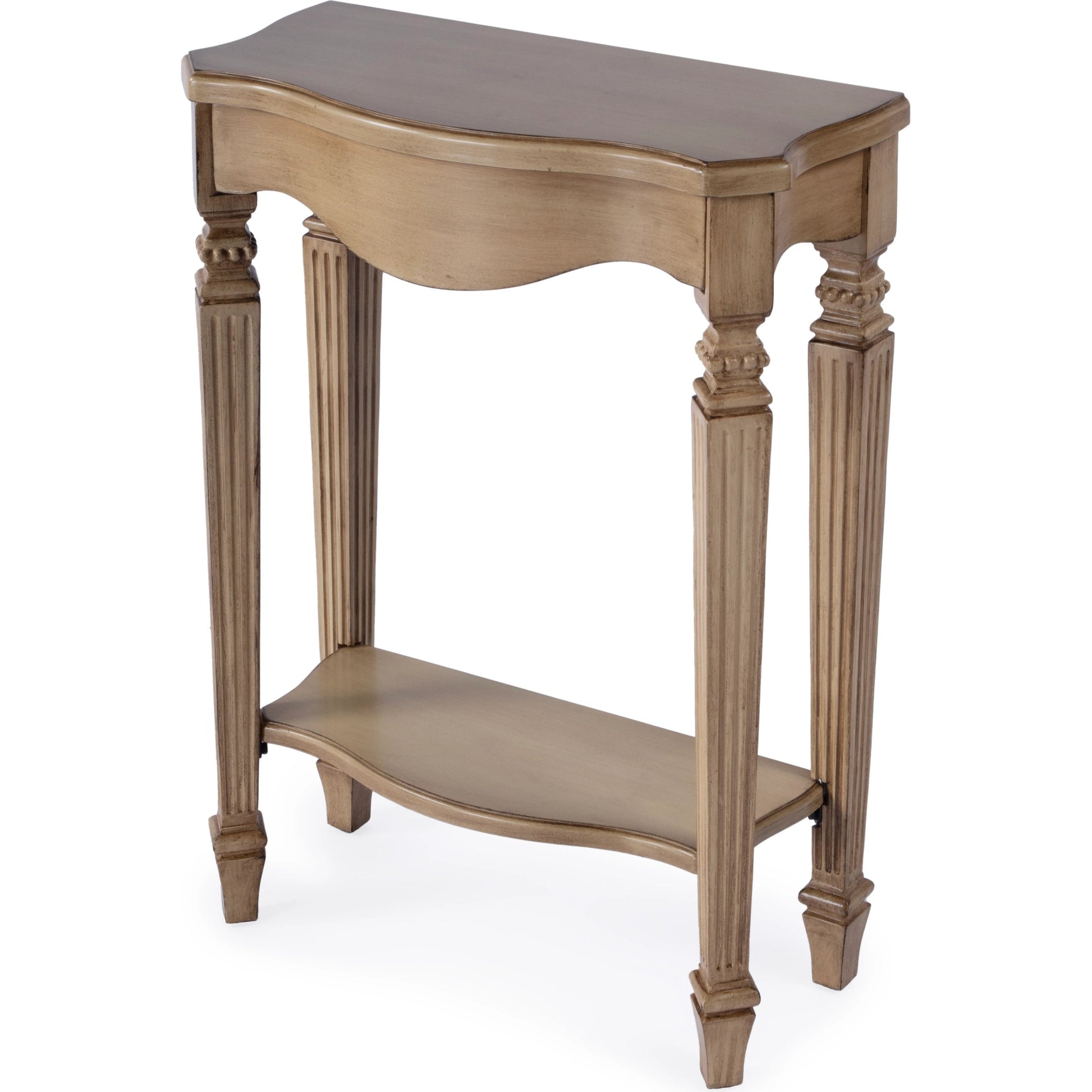 Cheshire Console Table by Butler Specialty Company. Made from poplar, resin, cherry veneer and fiberboard in a traditional style.