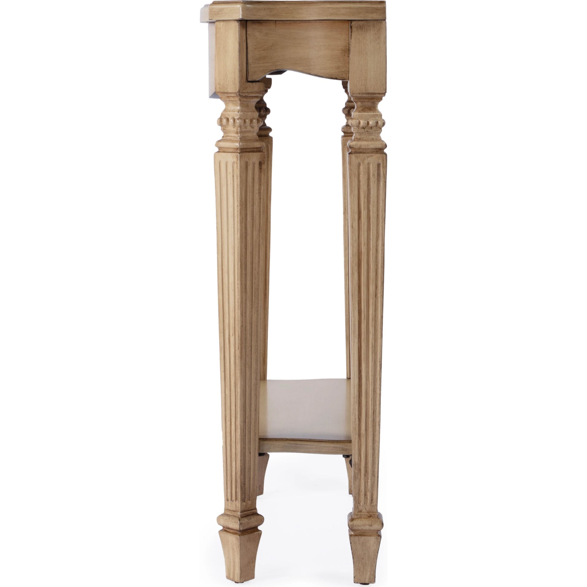 Cheshire Console Table by Butler Specialty Company. Made from poplar, resin, cherry veneer and fiberboard in a traditional style.