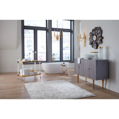 Peacock Dish by Wildwood in antique brass. Made from aluminum in a modern style.