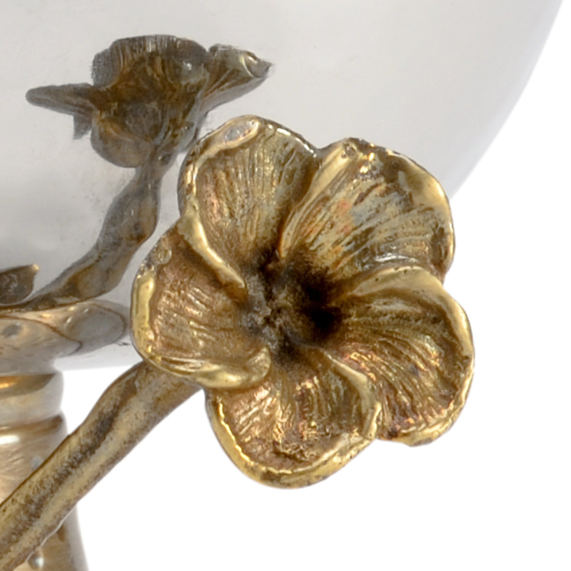 Fresh Stem Bowl by Wildwood in antique, polished nickel. Made from brass/steel in a modern style.