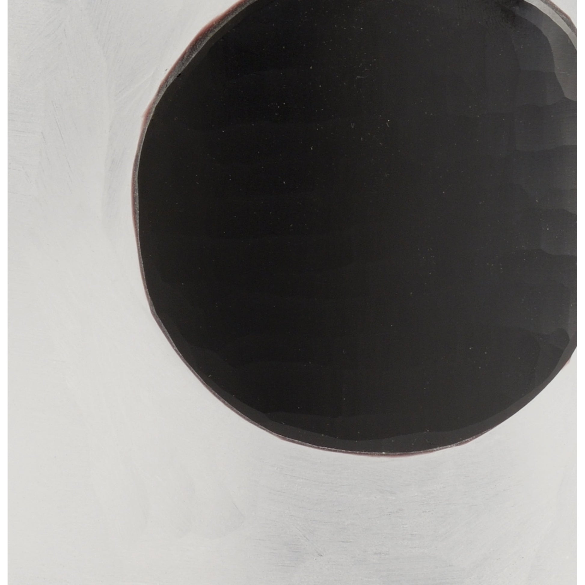 Dali Dot Vase by Wildwood in frosted, black. Made from glass in a modern style.