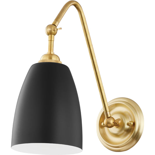 Millwood Wall Sconce by Hudson Valley. Made from brass in a modern style.